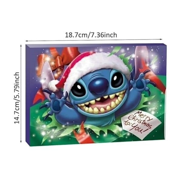 Stitch joulukalenteri hinta ja tiedot | Joulukoristeet | hobbyhall.fi