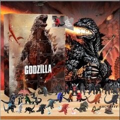 Kuuma uusi tuote Godzilla adventtikalenteri Godzilla adventtikalenteri verholaatikkolelu MJ51 hinta ja tiedot | Joulukoristeet | hobbyhall.fi