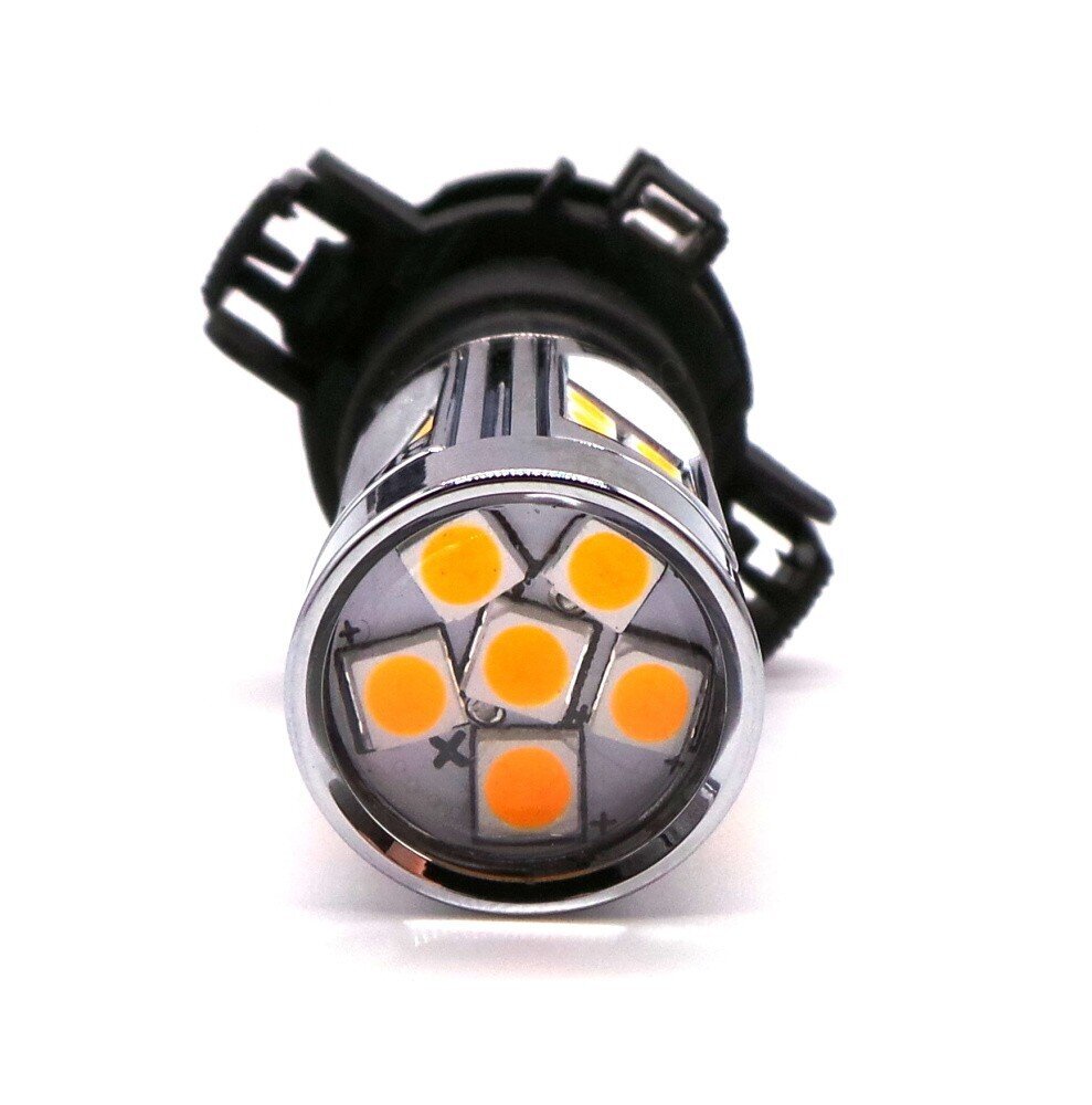 PY24W LED-lamppu PY24 12V CANBUS voimakas oranssi 1400lm, 1 kpl. hinta ja tiedot | Polttimot | hobbyhall.fi