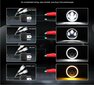 Ajovalo 7” Full LED 8, Harley, Jeep, Land Rover, Suzuki, Ford, Nissan, Lada, 1 kpl. hinta ja tiedot | Polttimot | hobbyhall.fi