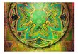 Valokuvatapetti - Mandala: Emerald Fantasy 300x210 cm hinta ja tiedot | Valokuvatapetit | hobbyhall.fi