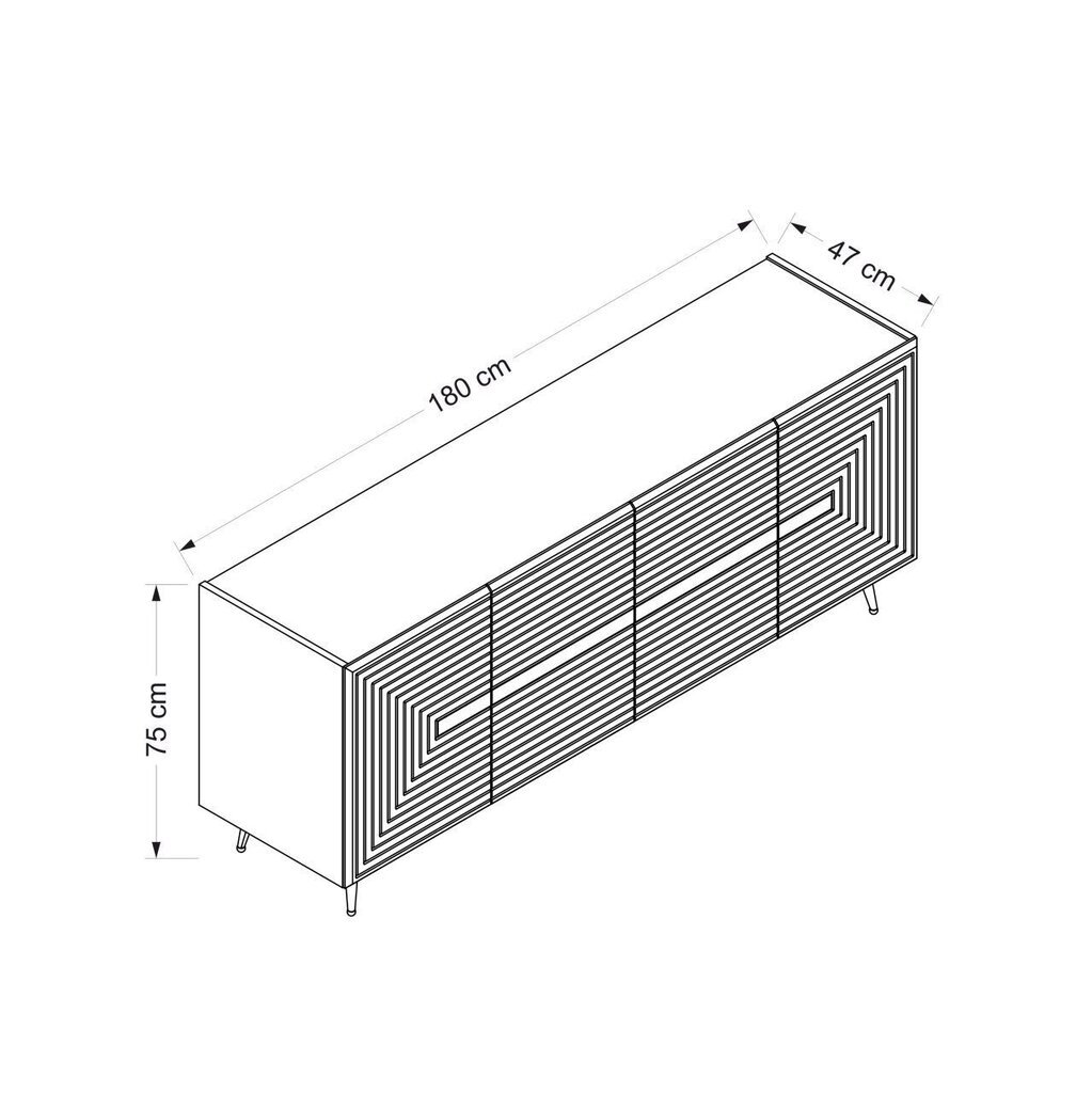 Lipasto Asir Jose, harmaa hinta ja tiedot | Lipastot | hobbyhall.fi