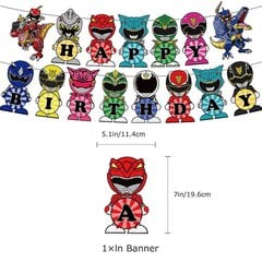 Power Rangers teema osapuoli tarvikkeet syntymäpäivä koristelu sisältää syntymäpäivä bannerit kakku topperit ilmapallot cupcake hinta ja tiedot | Koristeet ja tarrat | hobbyhall.fi