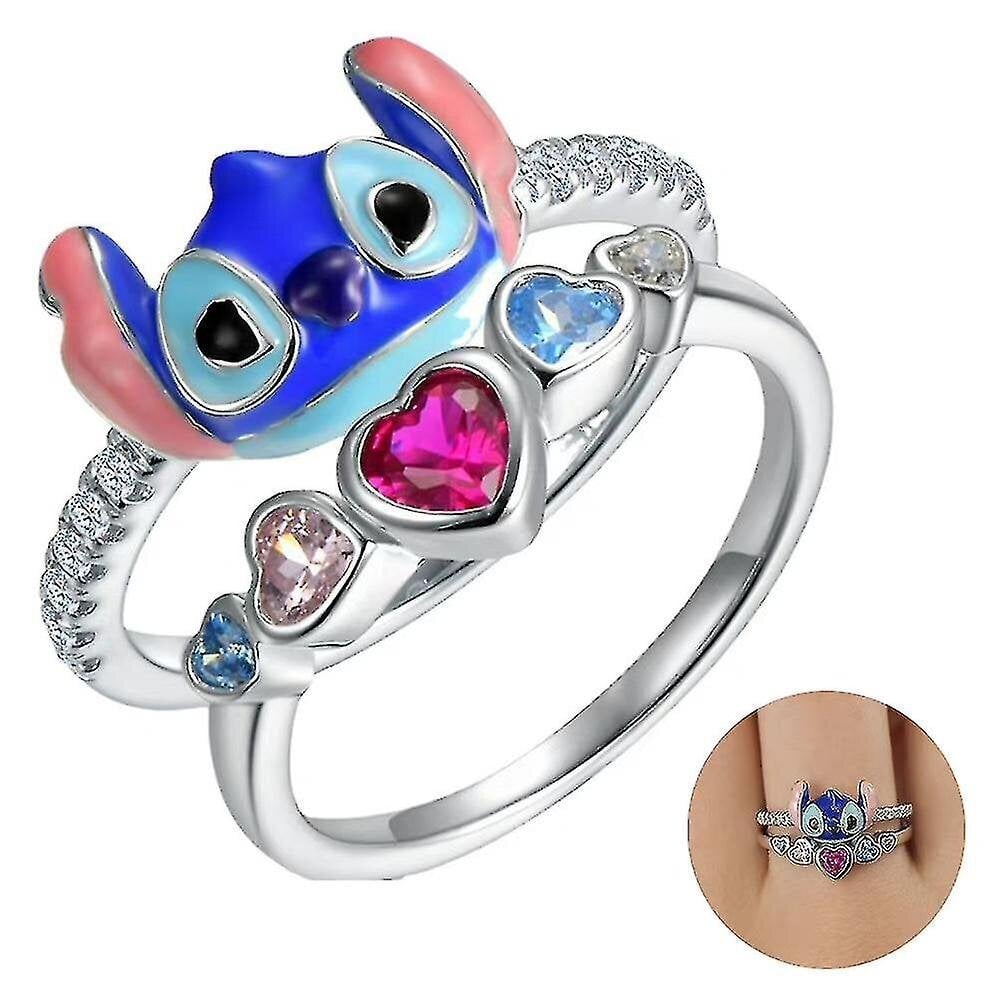 Lilo Stitch Sormukset Sparkling Cu Ring Naiset hinta ja tiedot | Sormukset | hobbyhall.fi