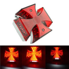 Maltese Cross LED -takavalo jarrun takarekisterikilven valo moottoripyörän takavaloon Kawasaki VN Vulcan Classic Custom 900 hinta ja tiedot | Moottoripyörien lisätarvikkeet | hobbyhall.fi