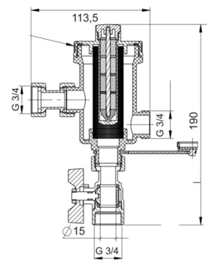 AQUA HEATING MAGNEETTISUODATIN EROTTAA EPÄPUHTAUKSILLE SAVUKAASU 3/4" DN20 VOIMAKAS MAGNETT hinta ja tiedot | Takka- ja uunitarvikkeet | hobbyhall.fi