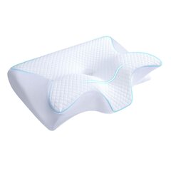 HOMCA 2-in-1 Ergonominen tyyny, 60 x 13/11 x 40 cm hinta ja tiedot | Tyynyt | hobbyhall.fi