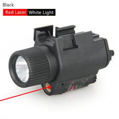 (BK RL WL)PPT Tactical White Light Metsästysasevalo Punaisella Lasertähtäimellä Kypärän pään metsästykseen HK15-0003 hinta ja tiedot | Moottoripyörien lisätarvikkeet | hobbyhall.fi