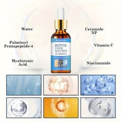 Solution kasvoseerumi, Anti-Aging Facial Serum Boosting Moisturizer- Kirkastava & Kohottava kosteusvoide kaikille ihotyypeille, C-vitamiini ja kosteuttava koostumus, Vähennä hienoja juonteita, ryppyjä, täyteläistä ihoa hinta ja tiedot | Intiimipesutuotteet | hobbyhall.fi