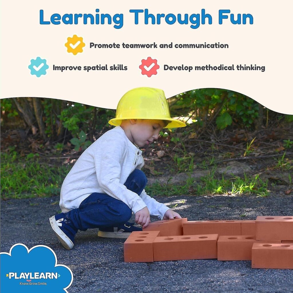 Bricks Building Role Play -lelu, Life Size 1,6*0,8*0,45 cm Fake Pretend Foam -rakennuspalikat (100 kpl) lahja miehille/naisille Lahja perheelle SWHY hinta ja tiedot | Kalenterit ja muistikirjat | hobbyhall.fi