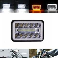 (1kpl) 4x6" LED Hi/Lo Projector Sealed Beam -ajovalo Suzuki DRZ400SM DRZ400S DRZ400E hinta ja tiedot | Moottoripyörien lisätarvikkeet | hobbyhall.fi