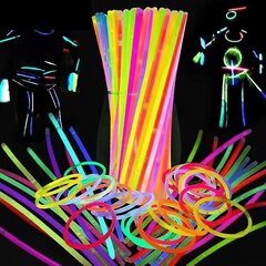 Partysticks Glow Sticks -juhlatarvikkeet 100/200 kpl - 8 tuuman hehku pimeässä Light Up Sticks -juhlasuosikit 200 kpl hinta ja tiedot | Puutarha- ja ulkovalot | hobbyhall.fi