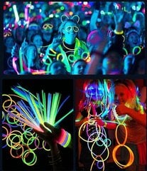 Partysticks Glow Sticks -juhlatarvikkeet 100/200 kpl - 8 tuuman hehku pimeässä Light Up Sticks -juhlasuosikit 200 kpl hinta ja tiedot | Puutarha- ja ulkovalot | hobbyhall.fi