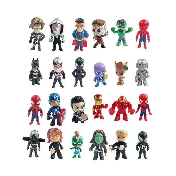 Joulun 24 päivän adventtikalenteri Lähtölaskenta Avengers Lelu Blind Box Supersankari Lasten Joululahja hinta ja tiedot | Joulukoristeet | hobbyhall.fi