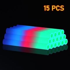 15 kpl Foam Glow Sticks Bulkki Värikäs Led Foam Light Stick Glow In The Dark Juhlatarvikkeet hääkonserttiin joulu hinta ja tiedot | Puutarha- ja ulkovalot | hobbyhall.fi