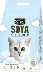 Kasviperäinen kuivike Kit Cat SoyaClump Baby Powder, 7 l hinta ja tiedot | Kissanhiekka | hobbyhall.fi