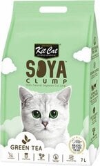 Kasviperäinen kuivike Kit Cat SoyaClump Green Tea, 7 l hinta ja tiedot | Kissanhiekka | hobbyhall.fi