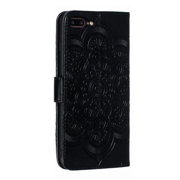 iPhone 7/8 Plus - Mandala Lompakkokotelo - Musta Musta Musta hinta ja tiedot | Puhelimen lisätarvikkeet | hobbyhall.fi