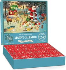 24 päivän palapeli adventtikalenteri, sokealaatikko, punainen hinta ja tiedot | Kalenterit ja muistikirjat | hobbyhall.fi