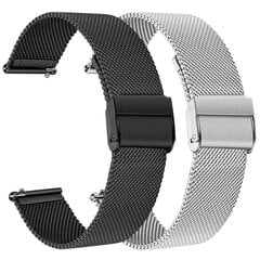 (20mm3)22mm metalliranneke Samsung Galaxy Watch 3:lle 45mm 41mm ranneke 20mm ruostumattomasta teräksestä valmistettu rannerengas Galaxy Watch4 klassinen ranneke - kellon rannekkeet hinta ja tiedot | Älykellojen ja aktiivisuusrannekkeiden lisätarvikkeet | hobbyhall.fi