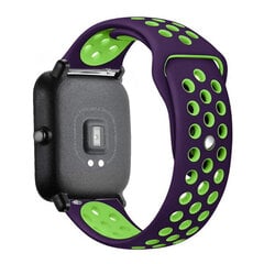 (violetti-lime)Silikoninen ranneke Amazfit Gts 3/pro/2/2e Mini/gtr 3 42mm/47mm/gtr2/stratos 2/3 urheilukellon rannekoru Amazfit Bip Strap - kellon rannekkeet hinta ja tiedot | Älykellojen ja aktiivisuusrannekkeiden lisätarvikkeet | hobbyhall.fi