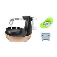 Musta Round-D Set-Omenakonekuorintakone varaterällä Käsikäyttöinen omenakuorija Monitoiminen omenakuorija Kotileikkaus Keittiö Apple Slicer Mashers hinta ja tiedot | Keittiövälineet | hobbyhall.fi