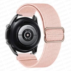 (Pink Sand)Nylon Ranneke Samsung Galaxy Watch 4/classic/46mm/active 2/gear S3/amazfit Säädettävä joustava rannekoru Huawei Gt 2/3 Pro Ranneke - Kellon rannekkeet hinta ja tiedot | Älykellojen ja aktiivisuusrannekkeiden lisätarvikkeet | hobbyhall.fi