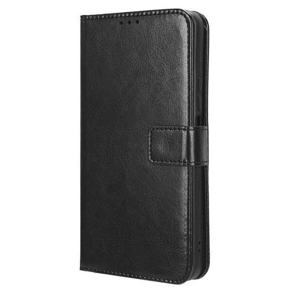 Samsung Galaxy A05 Crazy Horse Wallet PU-nahka - musta musta hinta ja tiedot | Puhelimen lisätarvikkeet | hobbyhall.fi