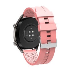 (Huawei 42mm Pink)Silikoninen hihna Huawei Watch 3:lle/huawei Watch Gt2/samsung Galaxy Watch 3/active 2 vaihtohihnalle Amazfit Gtr:lle - Kellon rannekkeet hinta ja tiedot | Älykellojen ja aktiivisuusrannekkeiden lisätarvikkeet | hobbyhall.fi