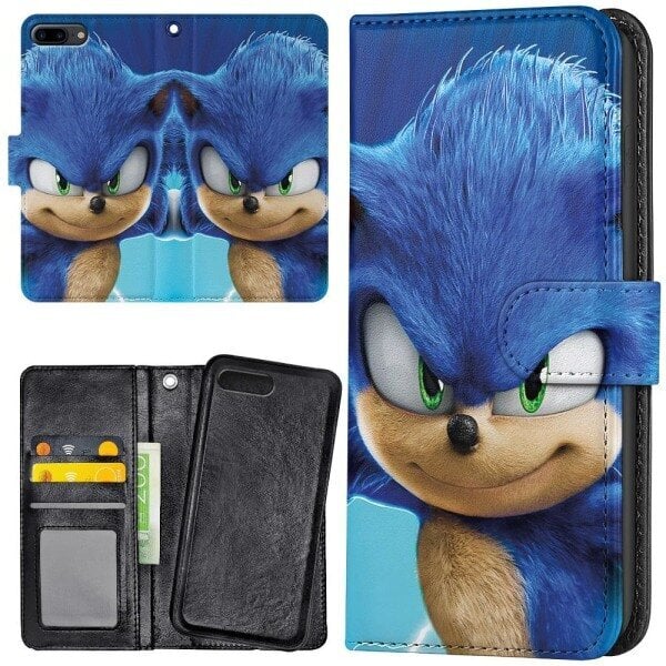 iPhone 7/8 Plus - Lompakkokotelo / Sonic the Hedgehog -iho hinta ja tiedot | Puhelimen lisätarvikkeet | hobbyhall.fi