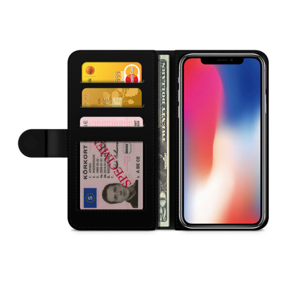 Bjornberry lompakkokotelo iPhone X / XS - Flamingot hinta ja tiedot | Puhelimen lisätarvikkeet | hobbyhall.fi