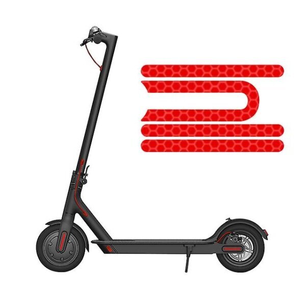 4kpl/setti Skootteri Heijastavat Tarrat Xiaomi Mijia M365 Pro Electric Scooter Heijastin Vedenpitävä Pvc Skootteri Tarvikkeet Punainen hinta ja tiedot | Sähköpotkulaudan lisätarvikkeet | hobbyhall.fi