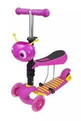 Lasten kolmipyöräinen skootteri 2 in 1 Vivo MG023C (väri: keltainen/vaaleanpunainen) (4526995) 0190 hinta ja tiedot | Potkulaudat | hobbyhall.fi