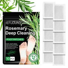 SEFUDUN Rosemary Foot Patch kosteudenpoisto parantaa unta Rosmariinijalkalaastari 10kpl hinta ja tiedot | Intiimipesutuotteet | hobbyhall.fi