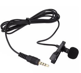 Ammattimainen Lavalier Lapel Microphone Omnidirectional kondensaattorimikrofoni, tallennusmikrofoni Youtubeen, haastattelu, video (3,5 mm liitäntä) hinta ja tiedot | Meeare Store Tietokoneet ja pelaaminen | hobbyhall.fi