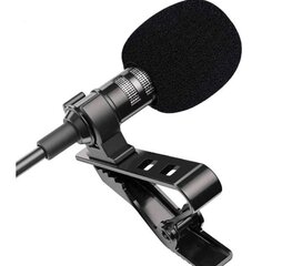 Ammattimainen Lavalier Lapel Microphone Omnidirectional kondensaattorimikrofoni, tallennusmikrofoni Youtubeen, haastattelu, video (3,5 mm liitäntä) hinta ja tiedot | Mikrofonit | hobbyhall.fi