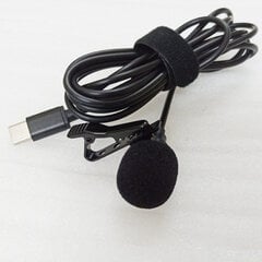 Ammattimainen Lavalier Lapel Microphone Omnidirectional kondensaattorimikrofoni, tallennusmikrofoni Youtubeen, haastattelu, video ((TYPE-C pistoke)) hinta ja tiedot | Meeare Store Tietokoneet ja pelaaminen | hobbyhall.fi