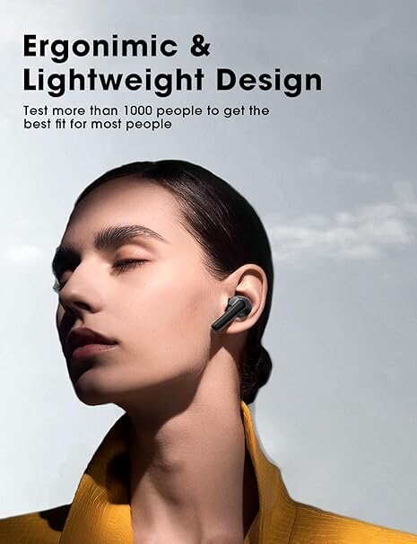 Bluetooth Headset Buds Big Bass -stereoäänellä, kevyet in-Ear Fit -kuulokkeet, IPX7, iPhone, Android, Pad, Urheilu (Khaki) hinta ja tiedot | Kuulokkeet | hobbyhall.fi