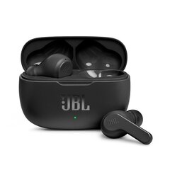 True Wireless JBL Deep Bass -kuulokkeet, Bluetooth 5.2, vesi- ja pölytiivis, handsfree-puhelu ja (musta) hinta ja tiedot | Kuulokkeet | hobbyhall.fi