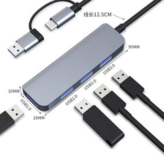 USB 3.0 SD-kortinlukija, 4 in 1 alumiininen USB A&C -keskitin, USB Extender PC:lle, kannettaville tietokoneille ja Tablet-tyyppi-c+usb (usb3.0*1+usb2.0*3) hinta ja tiedot | Meeare Store Autotuotteet | hobbyhall.fi