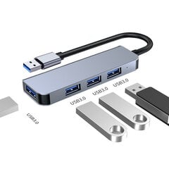 USB 3.0 SD-kortinlukija, 4 in 1 alumiininen A&C-keskitin, USB Extender PC:lle, kannettaville tietokoneille ja tableteille USB (usb3.0*4) hinta ja tiedot | USB-sovittimet äänentoistoon | hobbyhall.fi