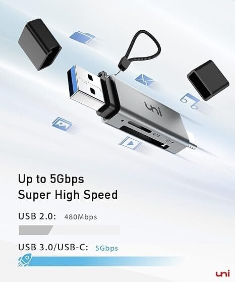 SD-kortinlukija, nopea USB C - Micro SD -korttisovitin USB 3.0 -kaksoispaikka hinta ja tiedot | USB-sovittimet äänentoistoon | hobbyhall.fi