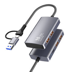 Type-c10G-telakointiasema + USB3.2Gen2HUB 5-in-1 -jakaja 10G nopea lähetyskeskitin (4A+DC) hinta ja tiedot | USB-sovittimet äänentoistoon | hobbyhall.fi