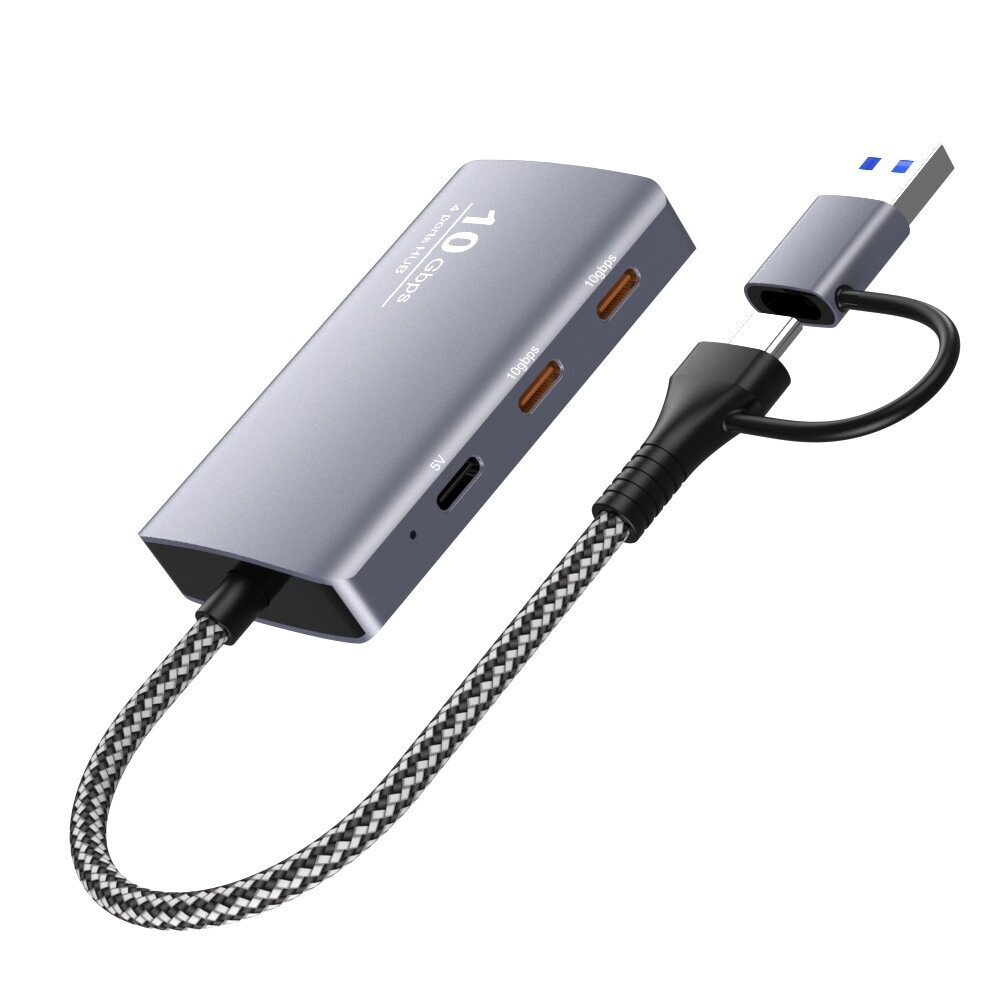 Type-c10G-telakointiasema + USB3.2Gen2HUB 5-in-1 -jakaja 10G nopea lähetyskeskitin (2A+2C+DC) hinta ja tiedot | USB-sovittimet äänentoistoon | hobbyhall.fi