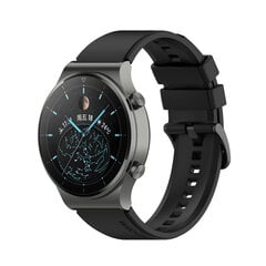 (Honor Magic2 46mmBlack)22mm Virallinen silikonikorvaus Gt2 Pro Ranneke Huawei Watch Gt 2 Pro Sport Alkuperäinen kelloranneke Ranneke Rannekoru vyö|Kellorannekkeet| hinta ja tiedot | Älykellojen ja aktiivisuusrannekkeiden lisätarvikkeet | hobbyhall.fi