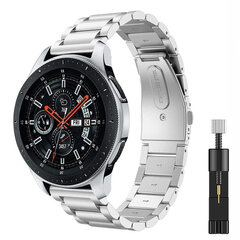 (Amazfit kello 46mm hopea ja työkalu)22mm metalliranneke Samsung Galaxy Watch 3 Huawei Gt2/amazfit Gtr ruostumattomasta teräksestä valmistettu rannekoru 20mm Samsung Watch 4 -rannekkeille hinta ja tiedot | Älykellojen ja aktiivisuusrannekkeiden lisätarvikkeet | hobbyhall.fi