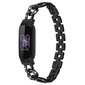 Fitbit Inspire 3 metalliseokselle kellon ranneke Bling tekojalokivikoriste rannekoru - musta hinta ja tiedot | Rannekorut | hobbyhall.fi