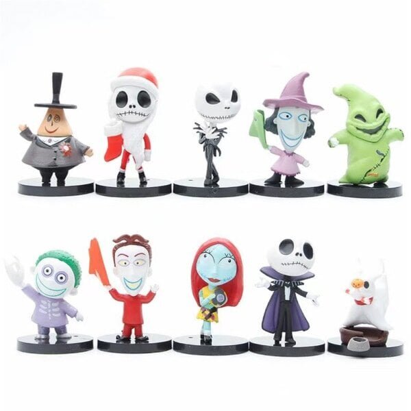 10 kpl The Nightmare Before Christmas Jack Action Figures -lahja 10 kpl hinta ja tiedot | Pienoismallit | hobbyhall.fi