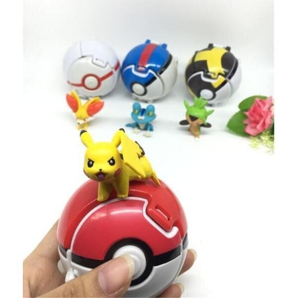 Pokemon-toimintaanimefiguurit pallot - Sisältö Pikachu hinta ja tiedot | Pienoismallit | hobbyhall.fi