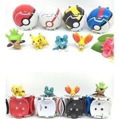 4 kpl Pokemon Throw N Pop Poke Ball toimintahahmolelusarjalla hinta ja tiedot | Pienoismallit | hobbyhall.fi